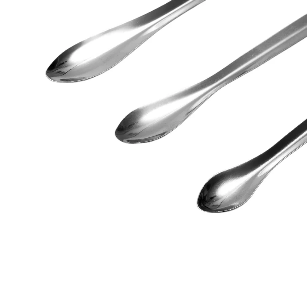 Comprehensive Stainless Steel Lab Spoon Spatula Set 12 Pieces of Various Sizes for Efficient Material Handling