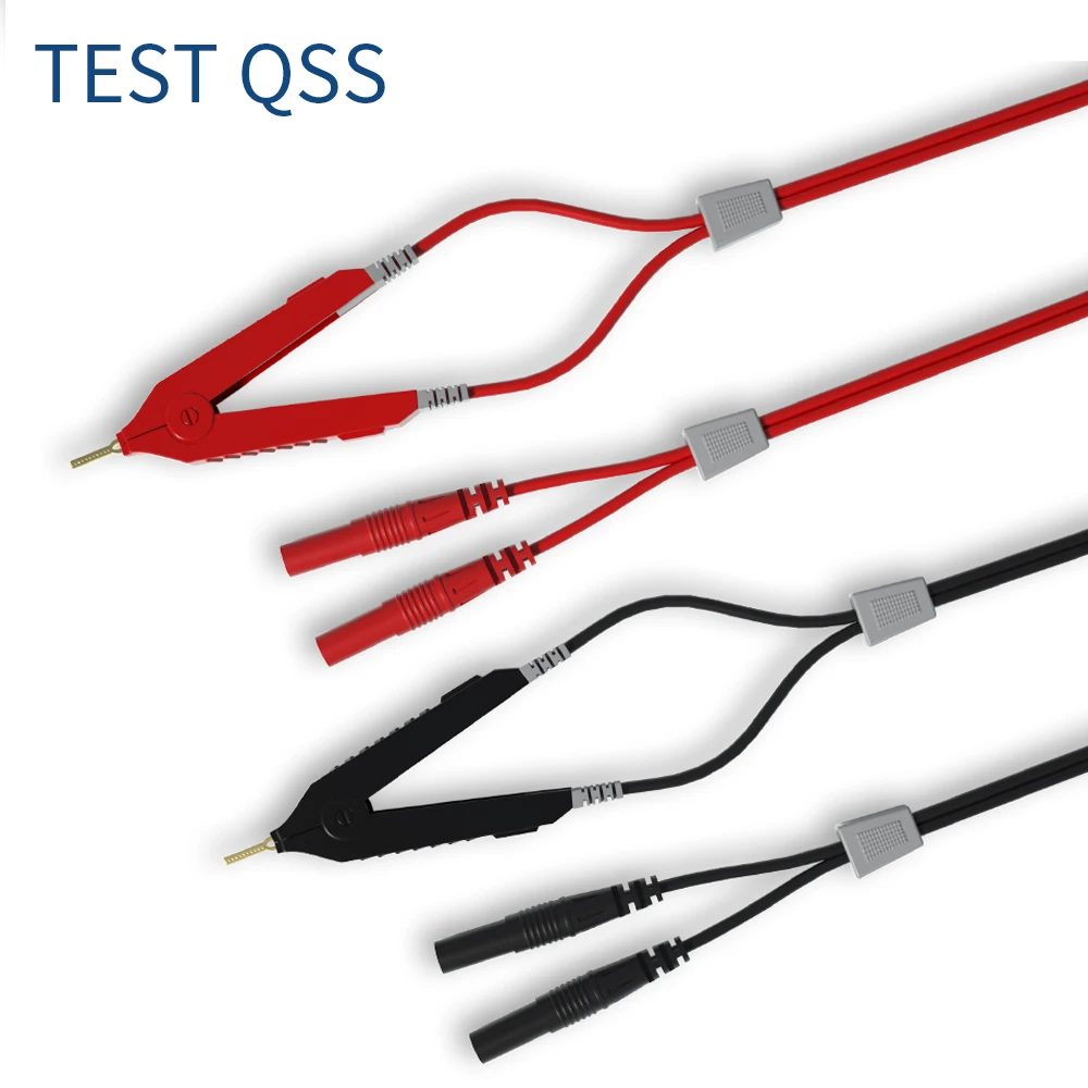 Imagem -02 - Qss-teste de Resistência Inferior do Chumbo Fios Plugue Banana mm Clipe Kelvin Q.70075