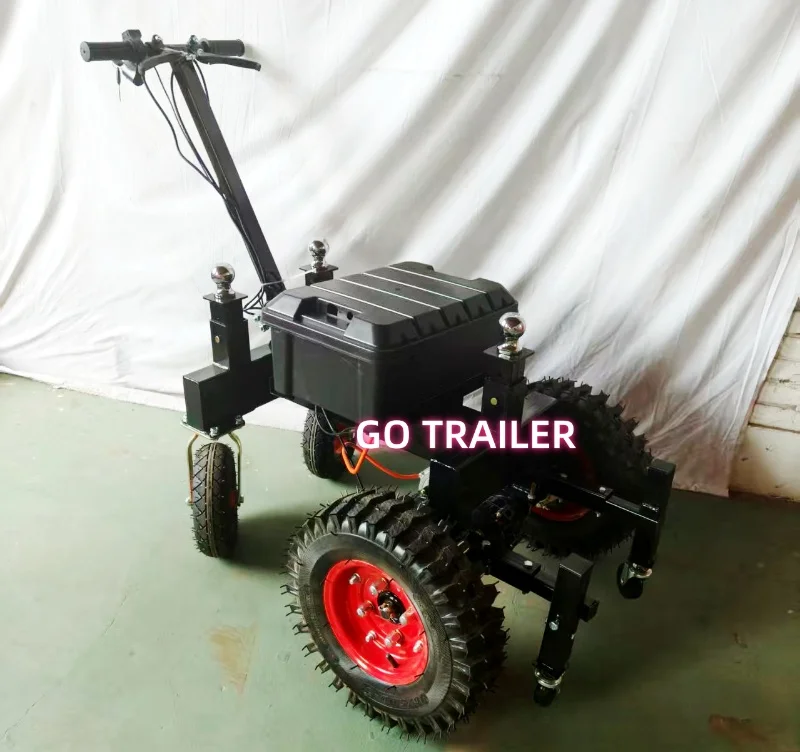 3.5T Electric Steel Trailer Mover Dolly with Motor Adjustable Heavy Duty Camper Caravan Dolly 2\