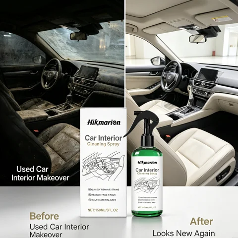 No Rinse Car Foam Cleaner Spray Waterless Deep Cleaning Agent Remove Stubborn Stains for Car Seat Dashboard Door Panel Home Sofa