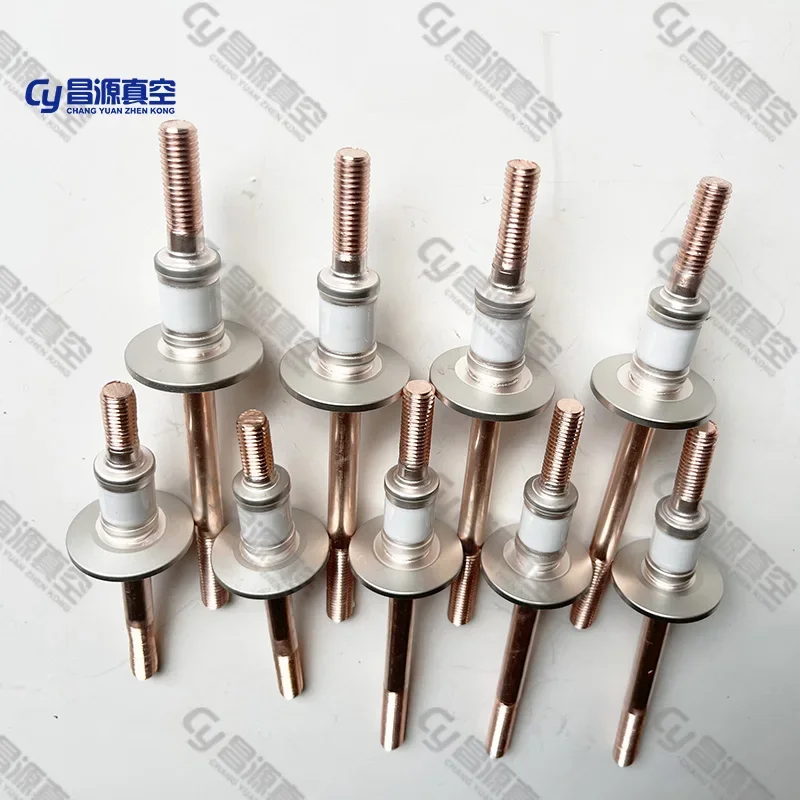 Imagem -03 - Ultra-high Vacuum Electrodo Seal Soldadura de Alta Tensão Isolante Seal Através de Cerâmica Chumbo Feedthrough Kf25