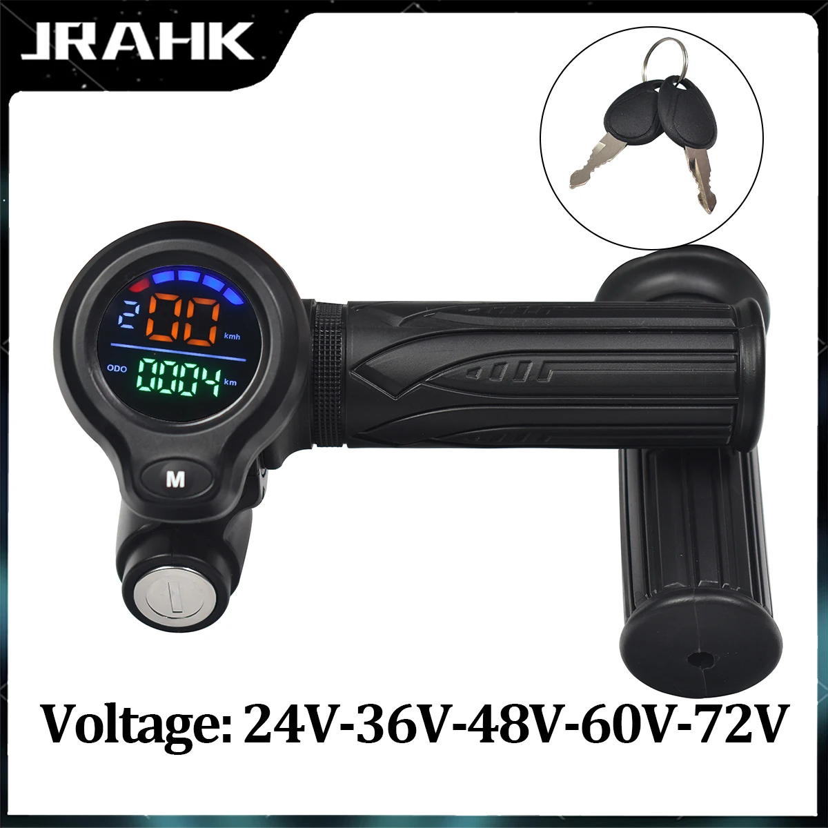 JRAHK Bicicleta Scooter Elétrico Acelerador Display Ebike Acelerador Monitor Digital Para Bicicleta 48v Scooter Elétrico Gatilho