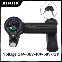 JRAHK Bike Electric Scooter Accelerator Display Ebike Throttle Digital Monitor For Bicycle 48v Electric Scooter Trigger