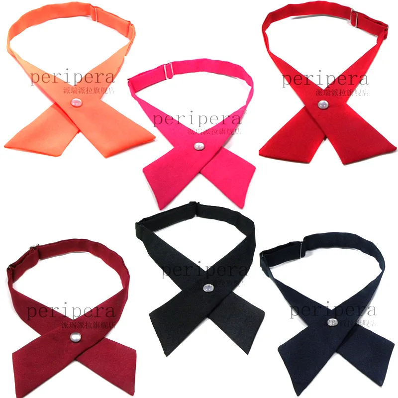 

Japanese and Korean cross bow tie for men and women, professional JK collar, campus host uniform in stock