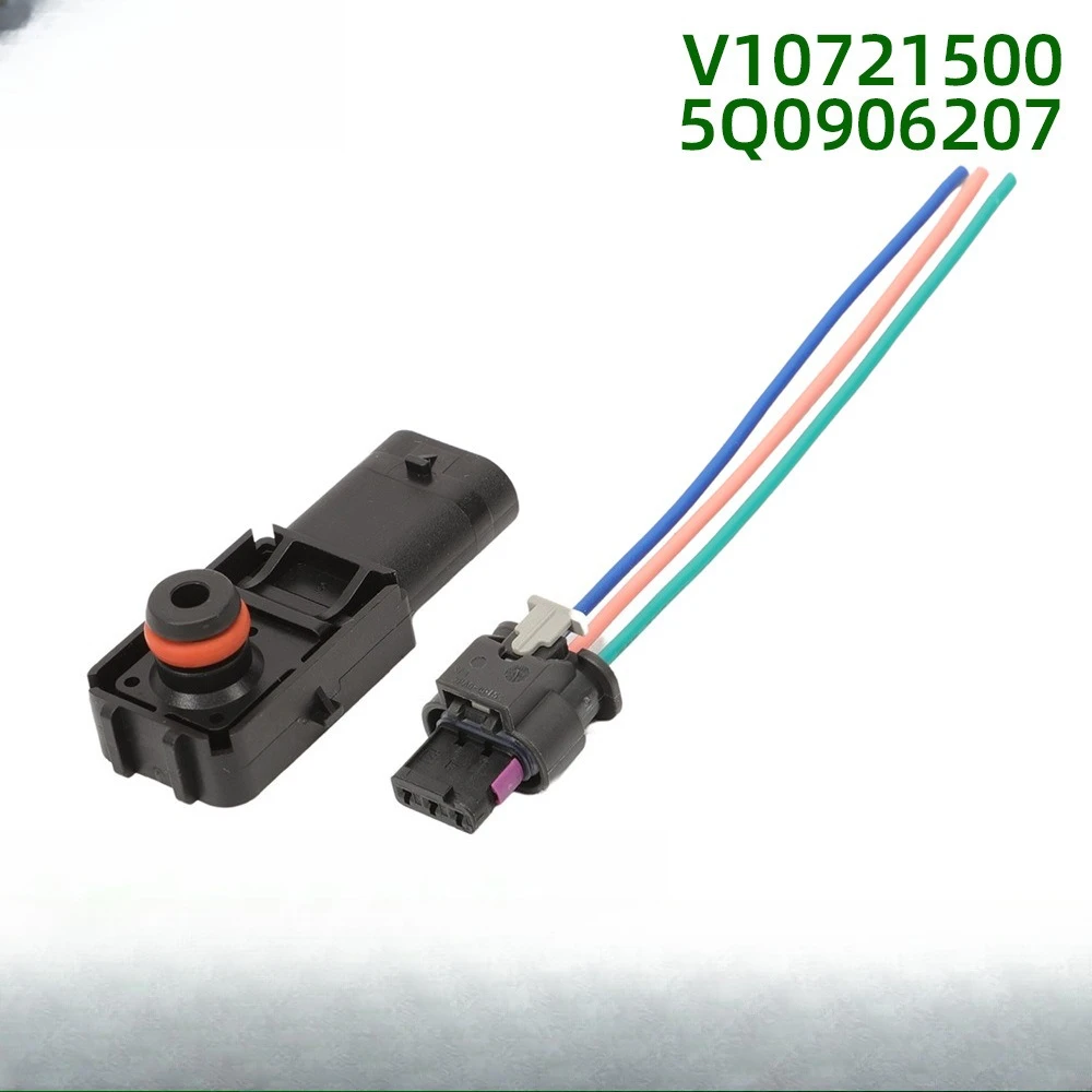 V10721500 5Q0906207 Intake pressure sensor with connector 3-pin for Audi A4 Q5 Q7
