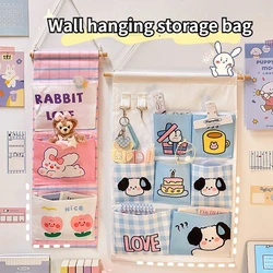 Cute Wall Storage Bags Wall Hanging 3/6 tasche Cute Wall Mounted Storage Bag Organizer Kawaii Cartoon Hanging Bag Door