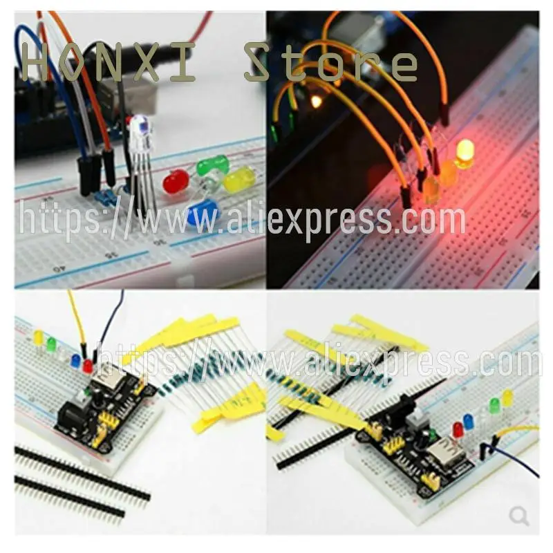 1PCS 830 hole bread plate suite MB-102 is suitable for the UNO R3 kit beginner starter kit