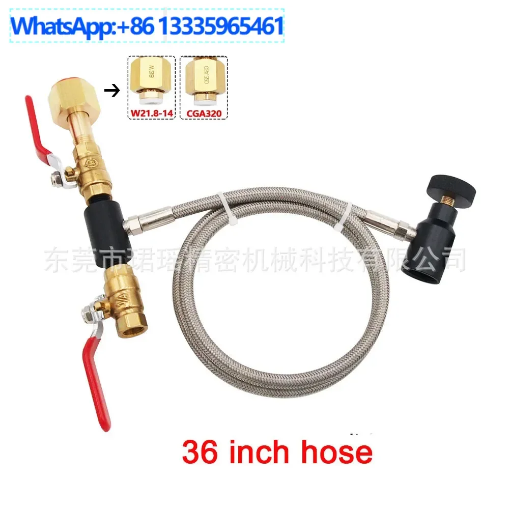 

Environmental CO2 quick inflation connector G1/2-14 thread 36 inches (soda cylinder is not available)