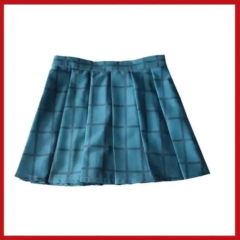 게임 하루카와 마키 코스프레 의상 일본 JK 학교 유니폼 선원 복장 레드 탑 가발 성인 여성 섹시한 카니발 파티 세트 mb.3