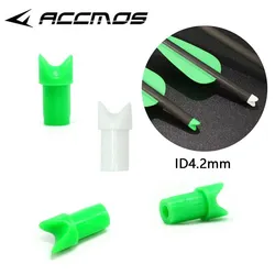 Crossbow Archery Half-Moon Bolts, Arrow Nocks Internal for ID, 4.2mm, 6.2mm, 7.6mm, Carbon Arrow Shaft, 50Pcs