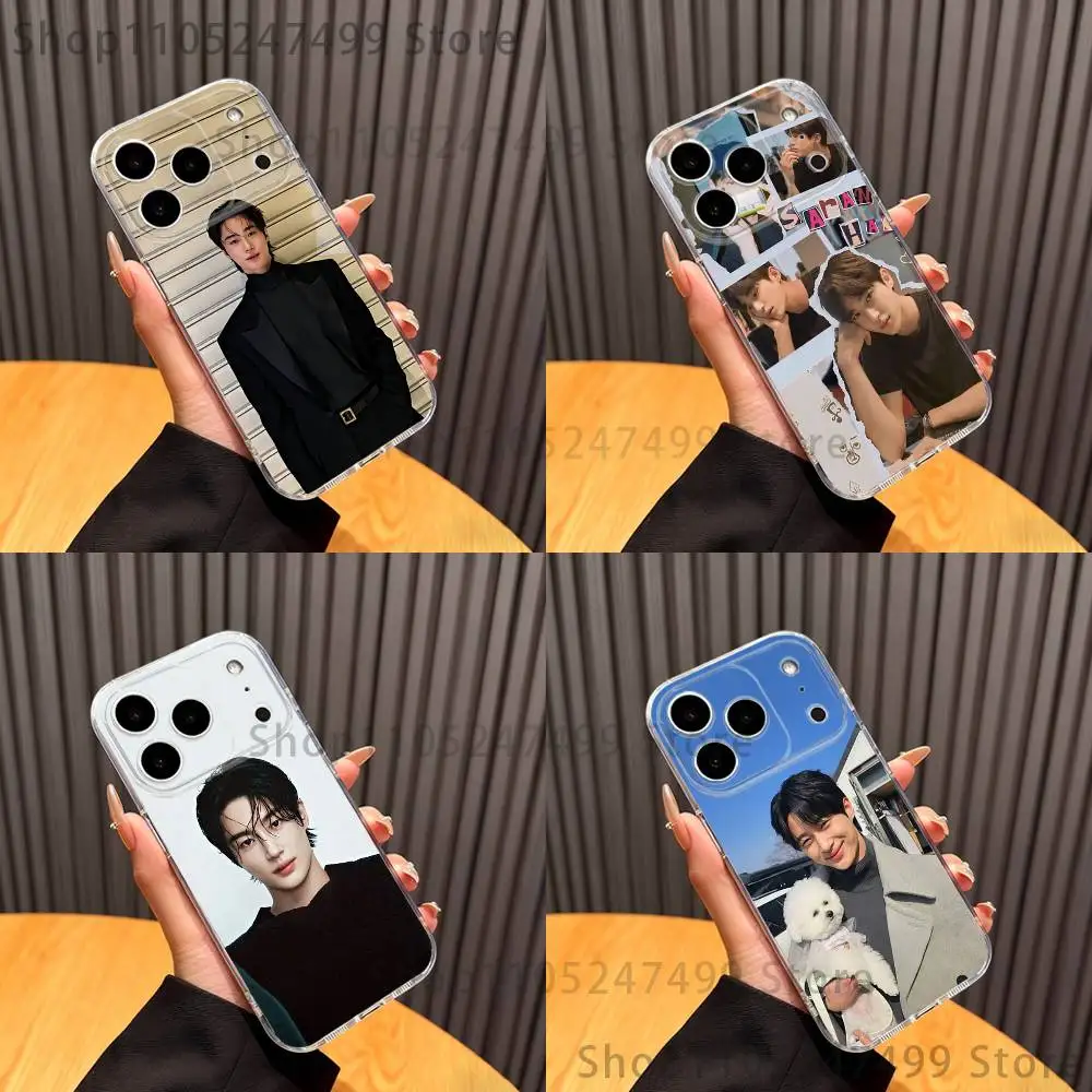 

B-Byeon W-Woo Seok Phone Case For iPhone 17,16,15,14,13,12,11 Pro,Max,Plus,XR,Mini,E Clear Full-coverage Soft Cover