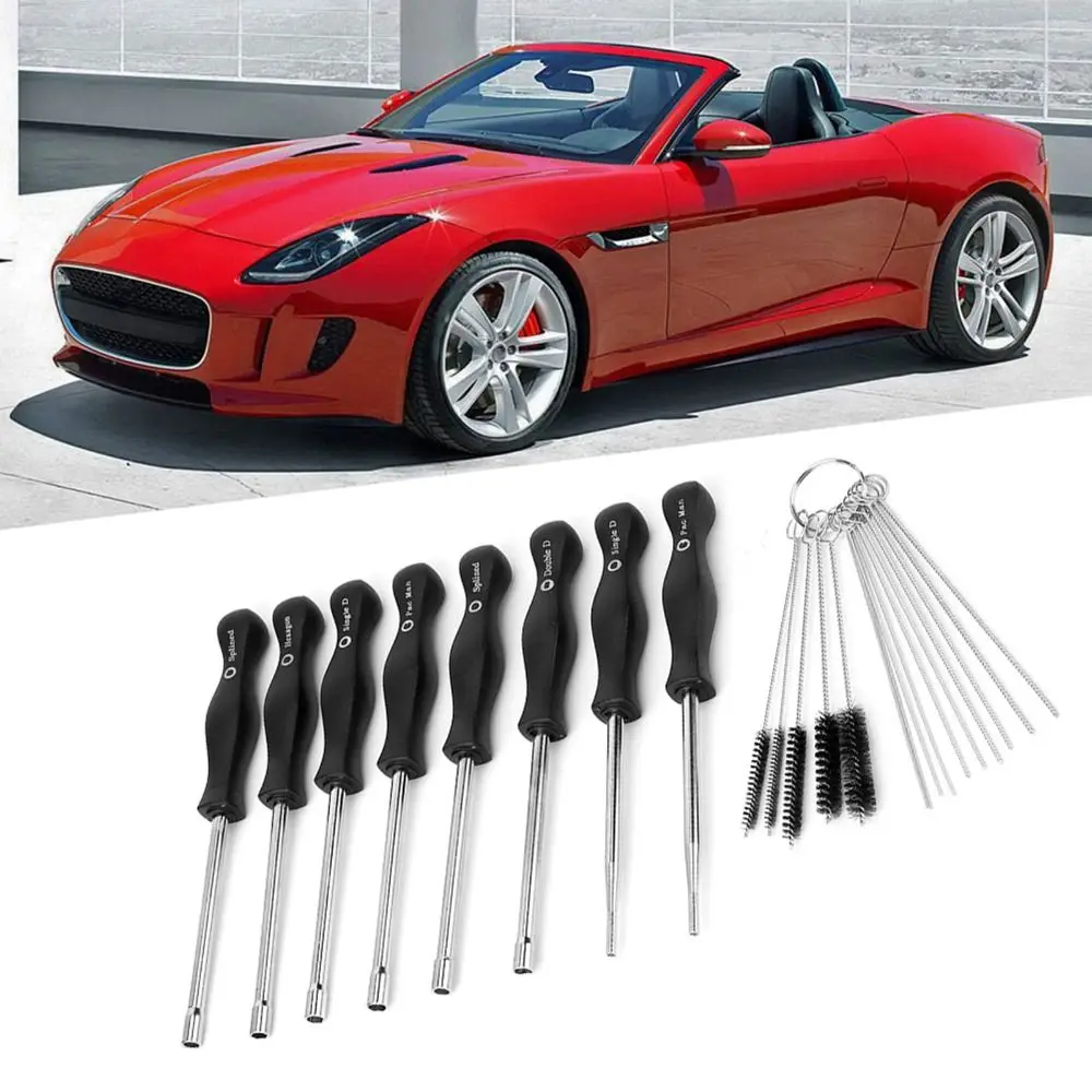 10PCS 8 Unique Screwdriver Carburetor Adjustment Tool Matching Brushes Zipper Carry Case Carburetor Screwdriver Tool Universal