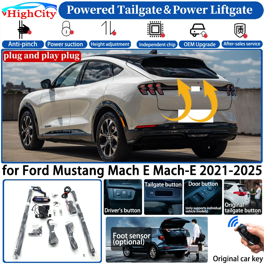 for Ford Mustang Mach E Mach-E 2021-2025 Car Automatic Smart Powered Tailgate Power Liftgate System Intelligent Trunk Lift Kit