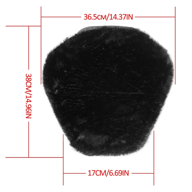オートバイのシート用クッションカバー,通気性のある圧力緩和プロテクター,毛皮のパッド,暖かいマット,ユニバーサル