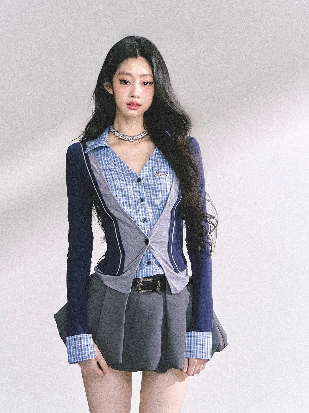 

AOMALM Spicy Girl Long Sve Ne T-irt Women's Autumn Faion Commute Sle Slim Fit Polyester Moisture ng