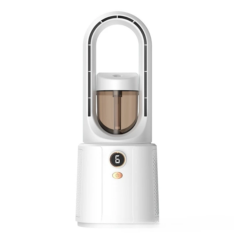 

Bladeless fan Desktop USB Charging Refrigeration Air Conditioning Household bass electric plus water floor fan