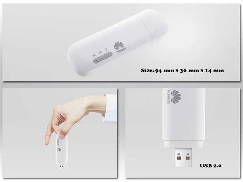 Imagem -04 - Huawei Logotipo com Antenas 150m Lte Usb Wingle Lte 4g Usb Wifi Modem Desbloqueado Huawei-e8372 E8372h153