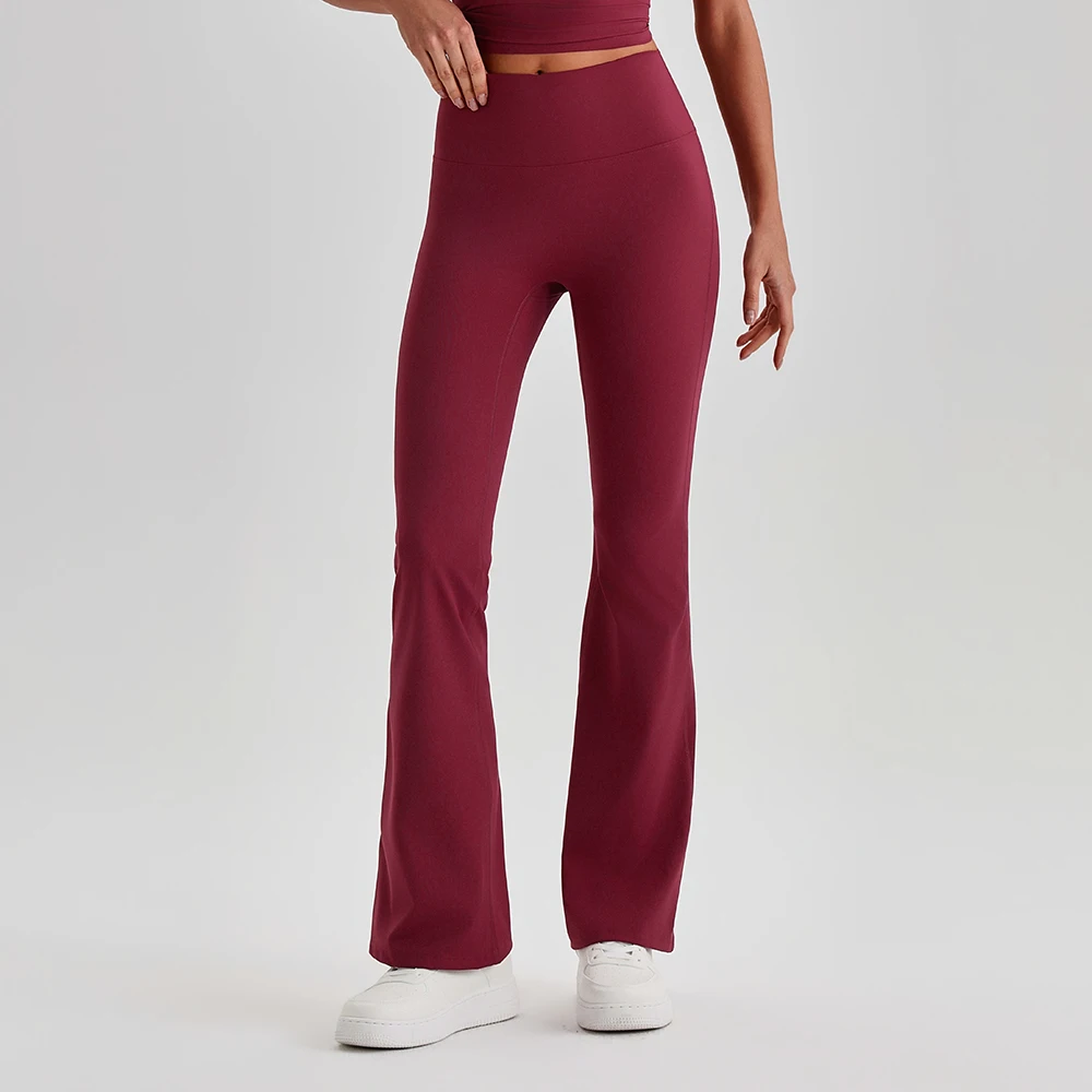 

Мягкие леггинсы-клеш для женщин с высокой талией, без переднего шва, для йоги, длина 30 дюймов, для тренировок