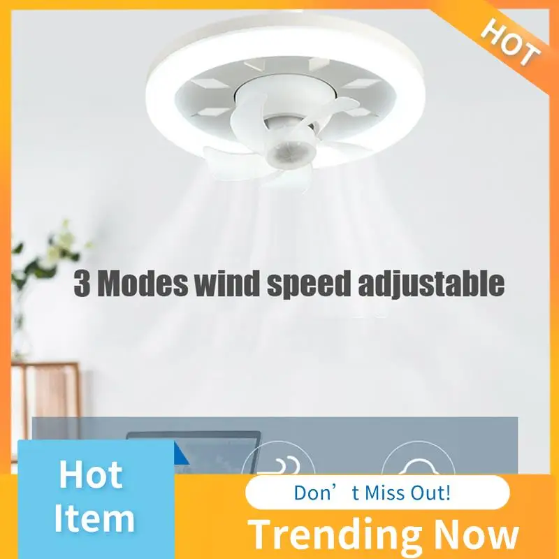 

ABNL Ceiling Fan Light 60W 3-Speed Cooling Fan Ceiling Light Remote Control E27 Lamp Holder Electric Fan Lamp