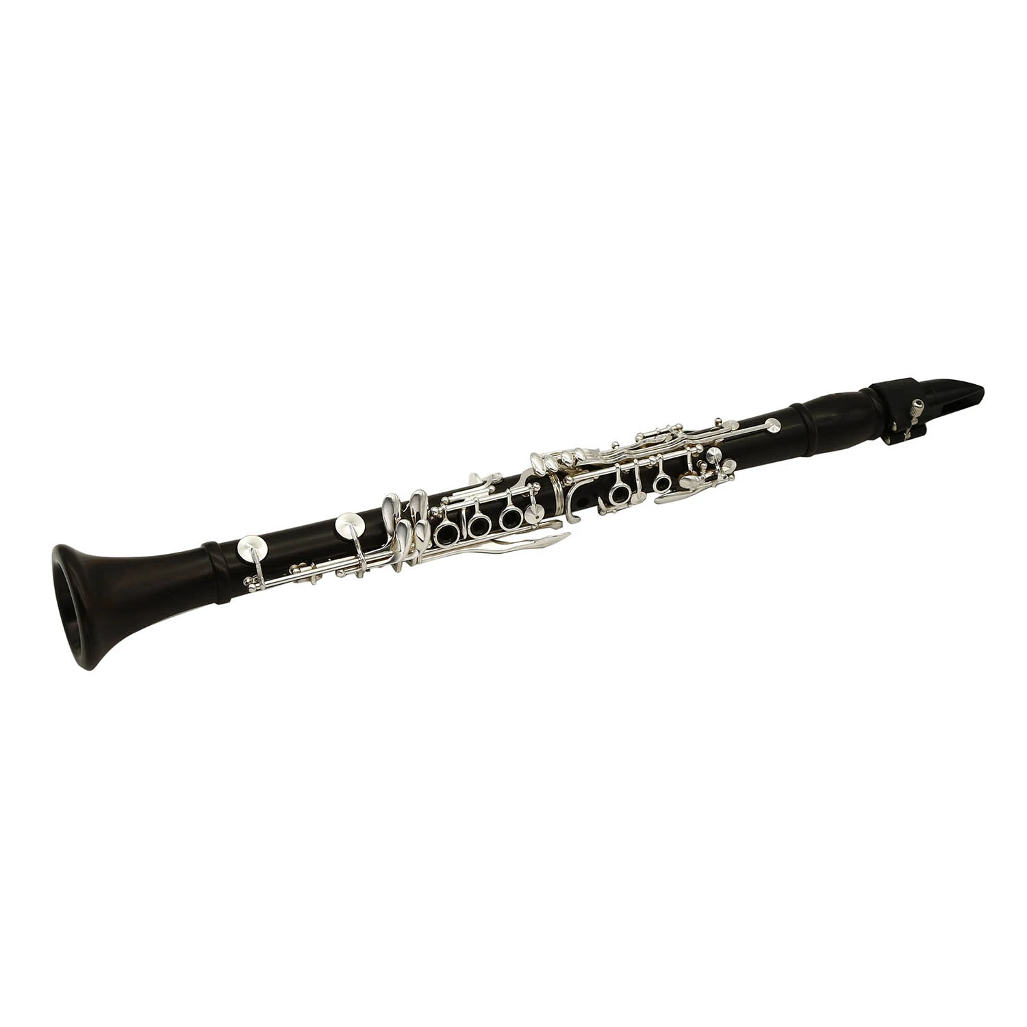 Factory Wholesale Woodwind Musical Instrument Ebony Wooden Body C Clarinet