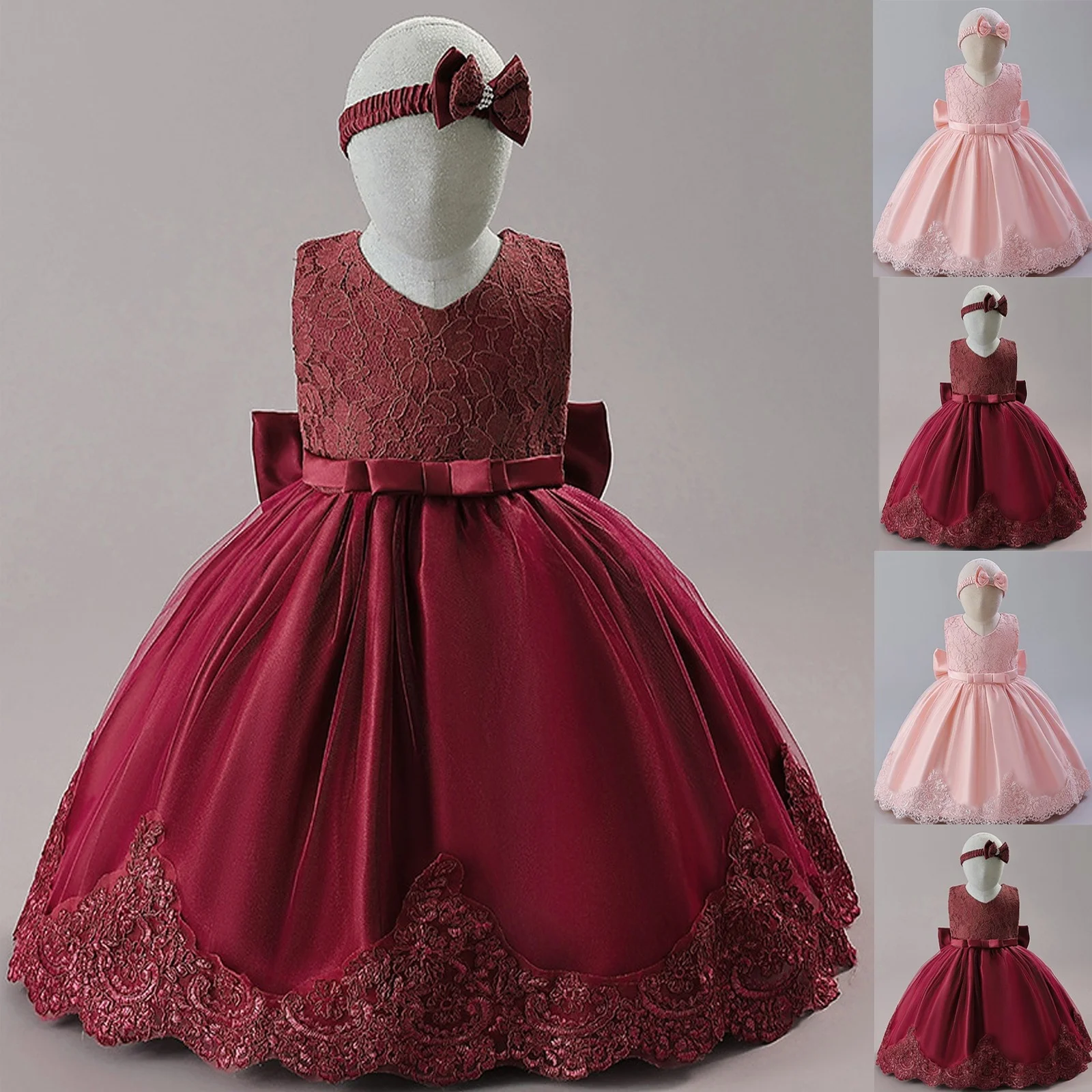 

Fashion Cute Party Dress Princess Gown Performance Princess Dress Christmas New Year Girl Dresses Baby Girl Dress Party Dress
