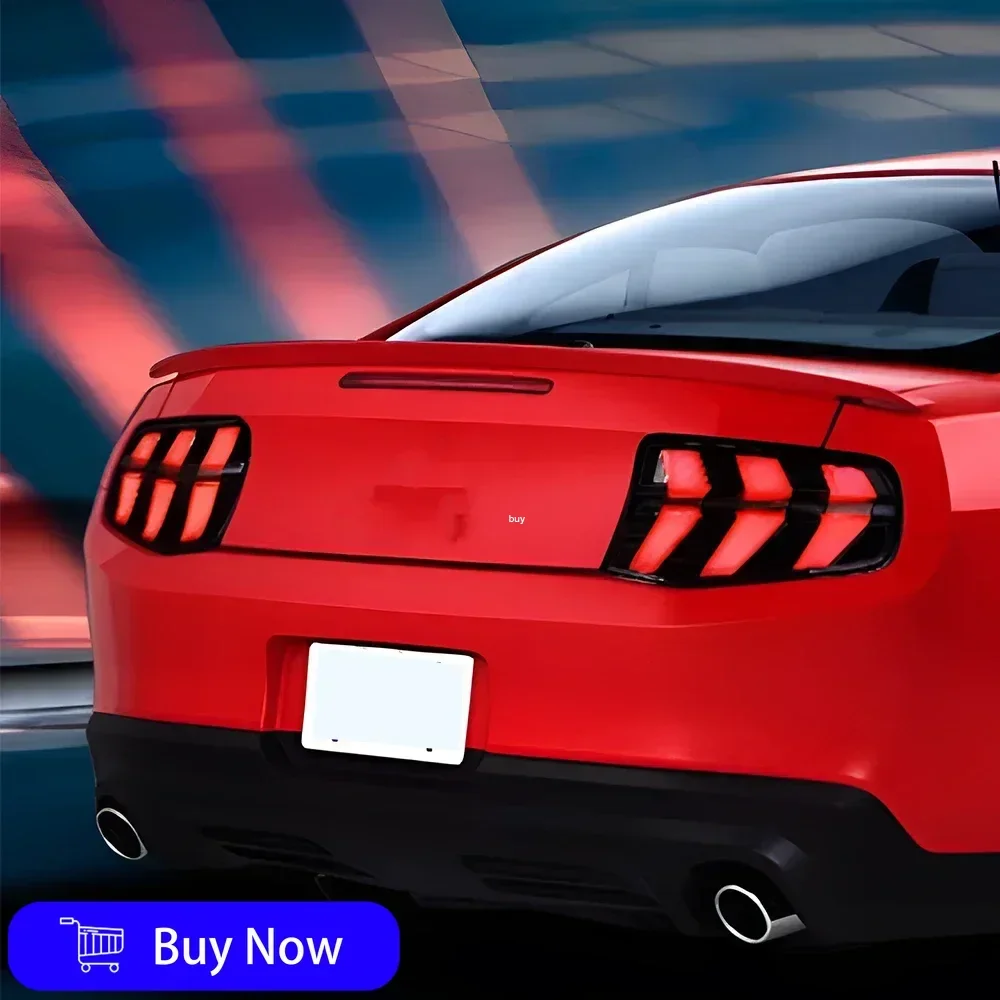 Para Ford Mustang 2010-2012 conjunto de luces traseras de coche LED luces traseras de coche actualización luces traseras intermitentes dinámicas accesorios de coche