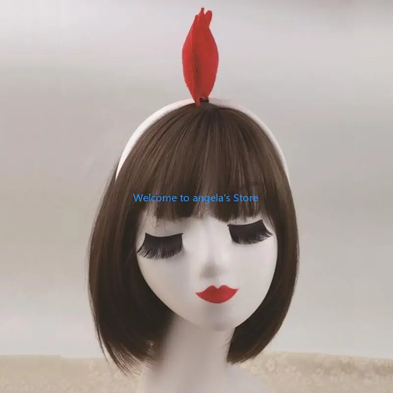 X4YC Zestaw kostiumów wielkanocnego kurczaka Opaski na uszy kurczaka Rękawiczki Tutus z ogonem i pyskiem dla dzieci