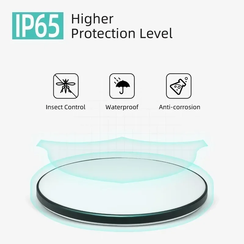 IP44 Ceiling Led Ceiling Surface 50/40/30/20/18/15W Round Ceiling Lamps Living Room Bedroom Kitchen Bathroom light  For 110-220V