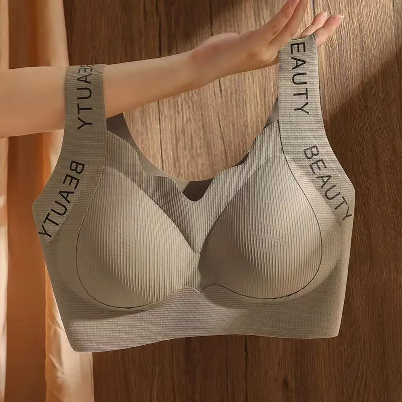 Prevention Of Sagging Underwear For Women With Large Breasts, Large Size, Traceless And Non-steel Ring-free Underwear Bra