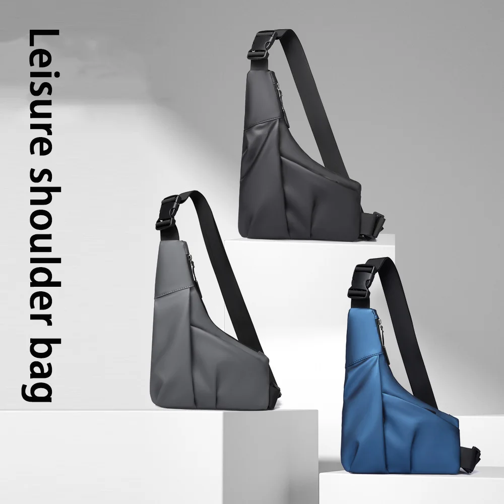 Stylish, Simple, Neutral Style, Large Capacity, Multifunctional, Durable And Scratch-resistant Men's Casual Shoulder Bag