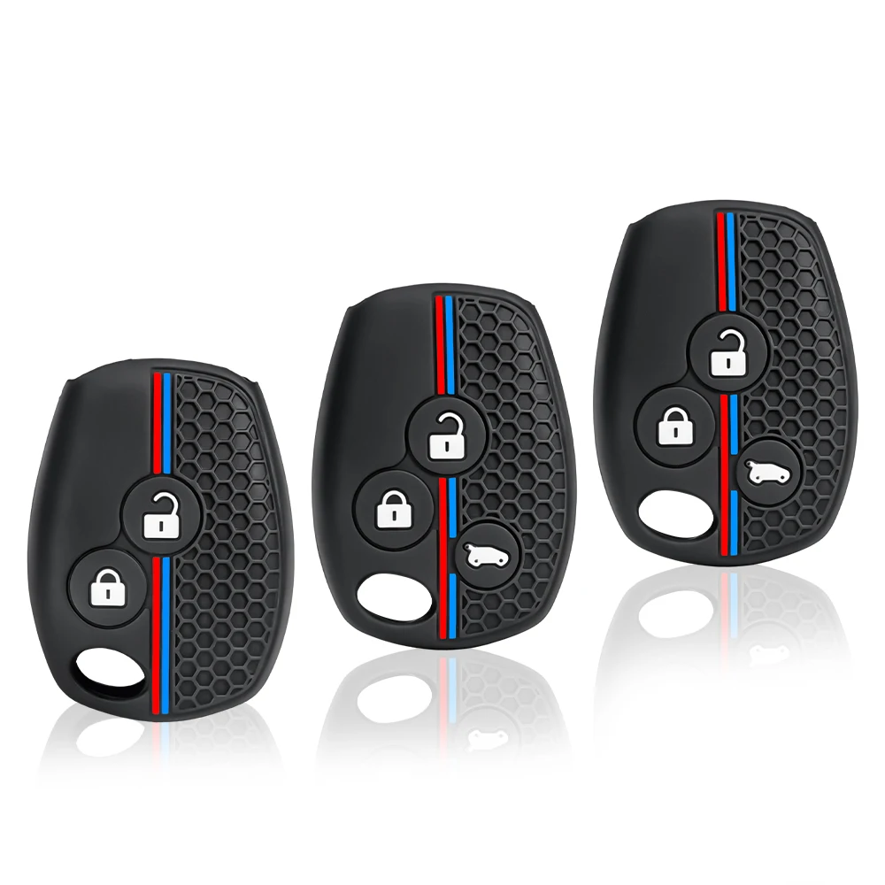 2 3 Buttons silicone car key case for renault trafic clio Duster Logan dacia sandero for Nissan terrano Almera