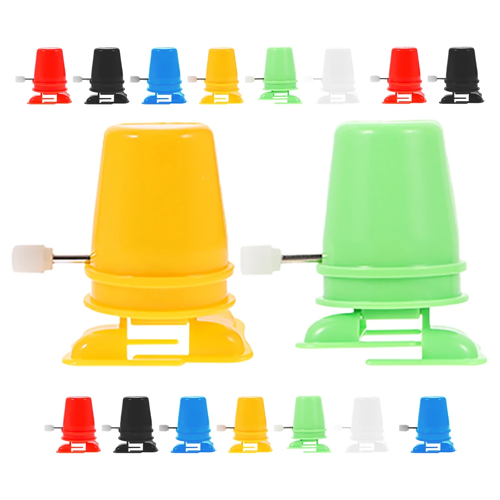 

18 Pcs Wind-up Movement Robot Dancing Walking Toy Clay Making Clockwork Diy Craft Fitting Plastic Accessories