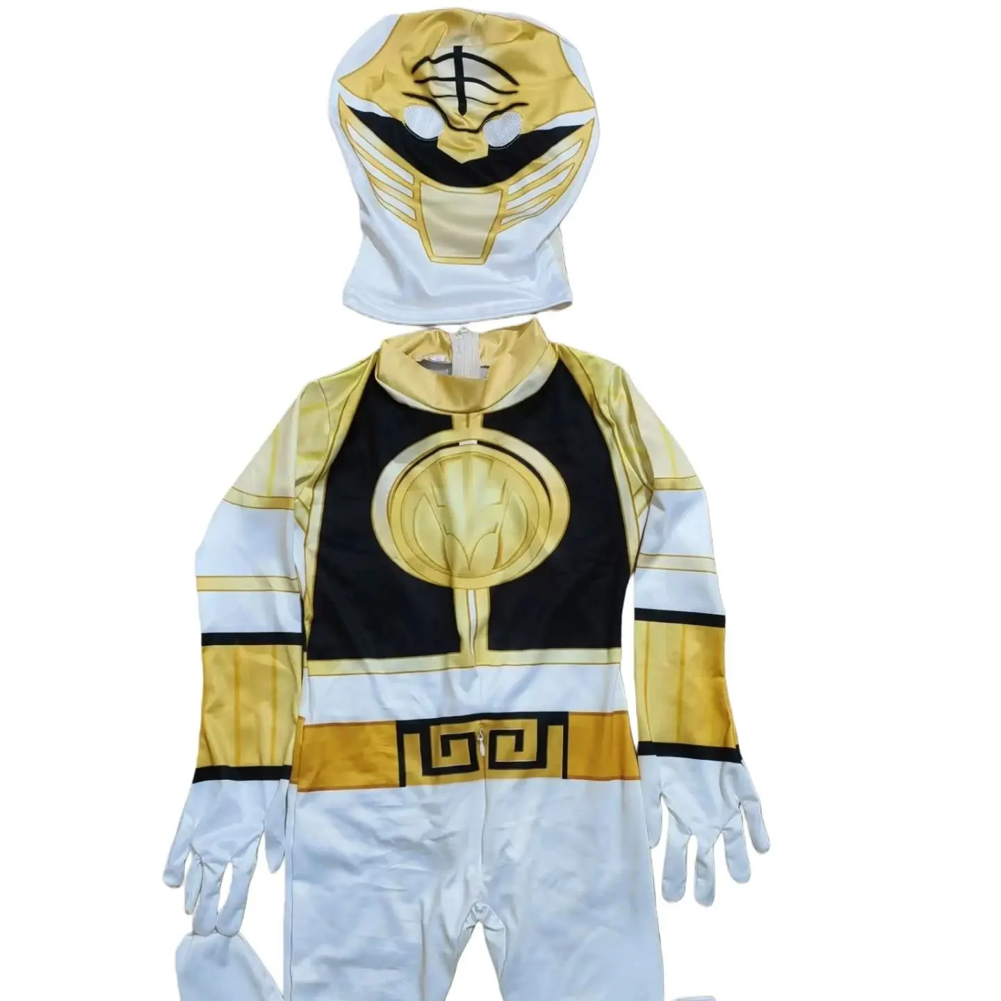 Fantasia Power Samurai Morpher Mighty Morphin Rangers Cosplay Costume Superhero Mask Kids Carnival Party Jumpsuit Zentai Suit view 2