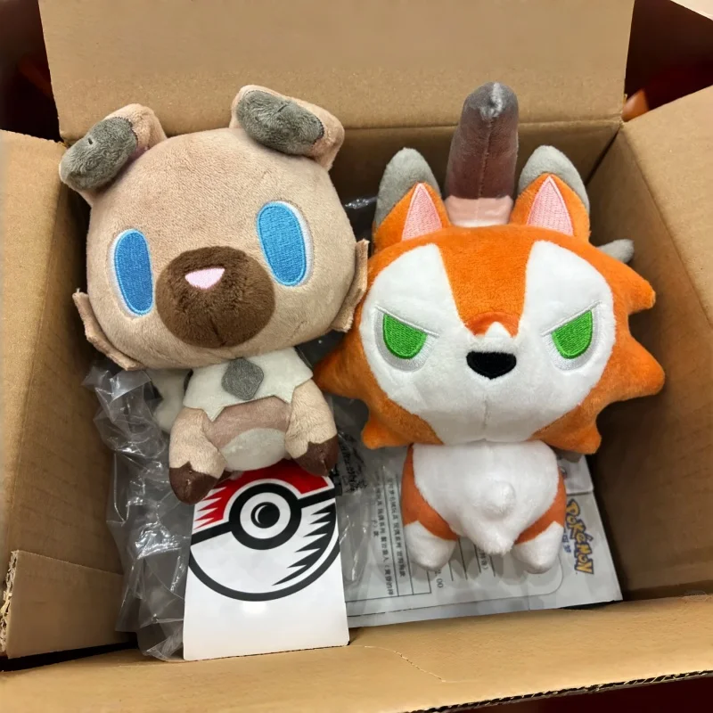 pokemon-center-style-rockruff-lycanroc-plush-midday-midnight-dusk-form-collectible-stuffed-anime-figure-doll-ornaments-toy