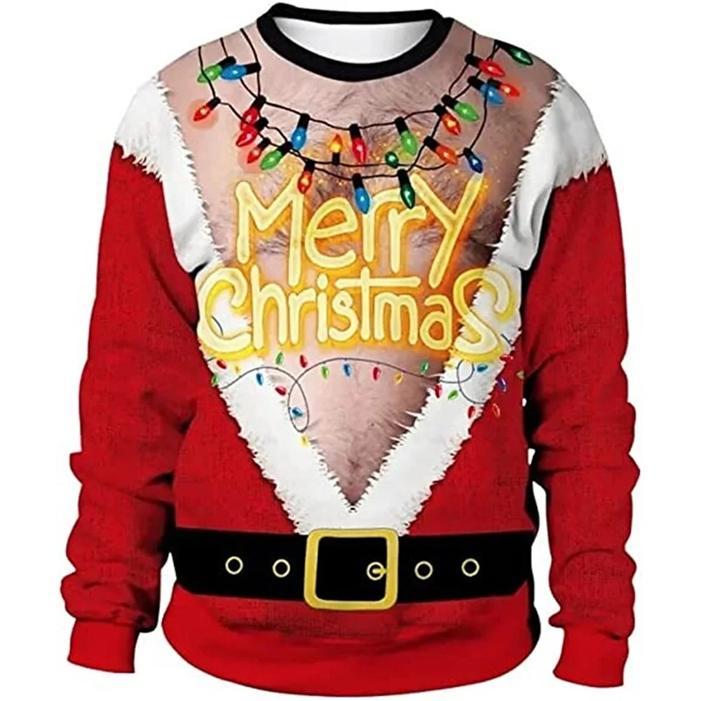 Men Women Ugly Christmas Sweater Funny Humping Reindeer Climax Tacky Christmas Jumpers Tops Couple Holiday Party Xmas Sweatshirt