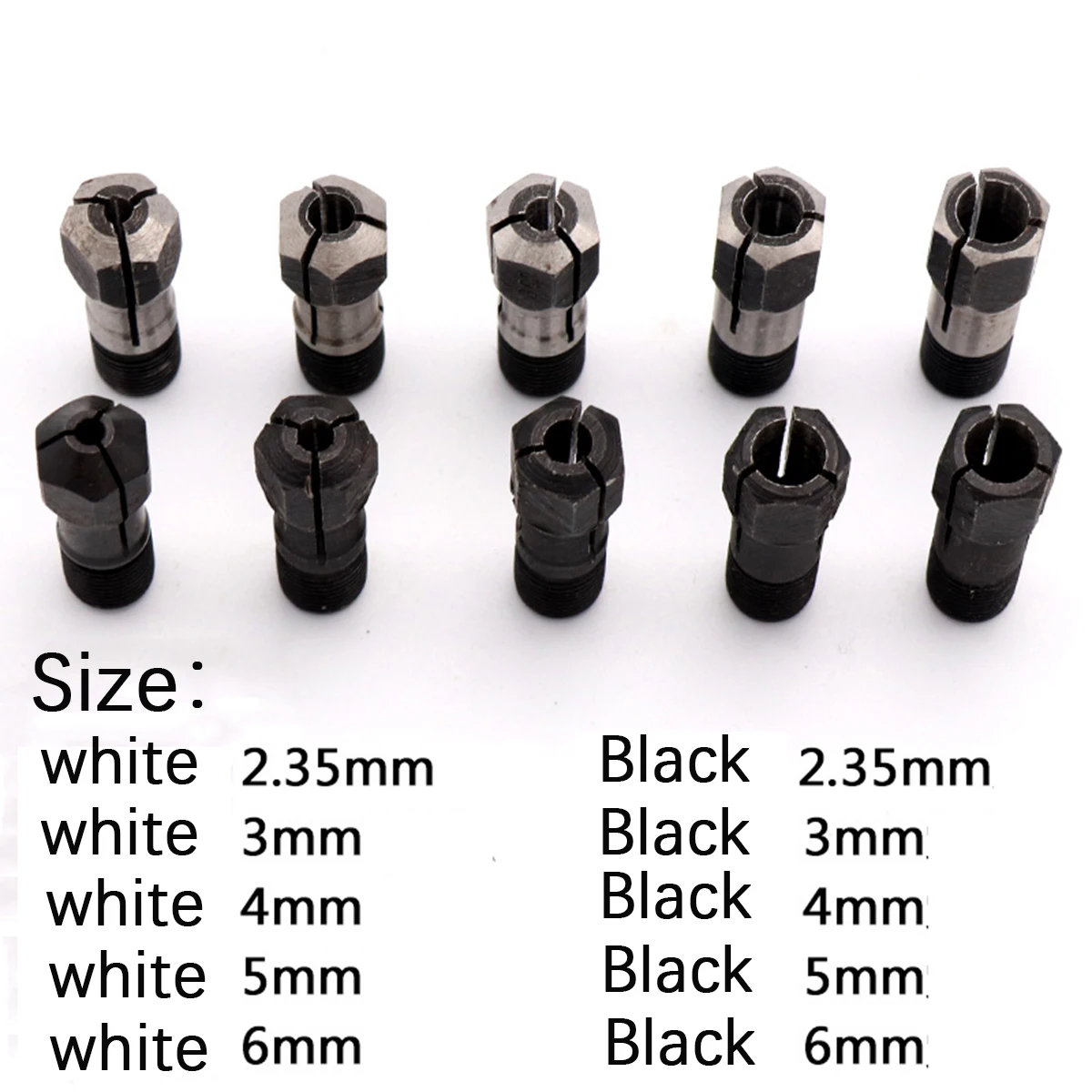 1 Buah Kualitas Tinggi Mesin Penggiling Penjepit Collet Ukiran Chuck 2.35 3 4 5 6Mm Bagian Pengganti Aksesori Alat Ukiran Giok
