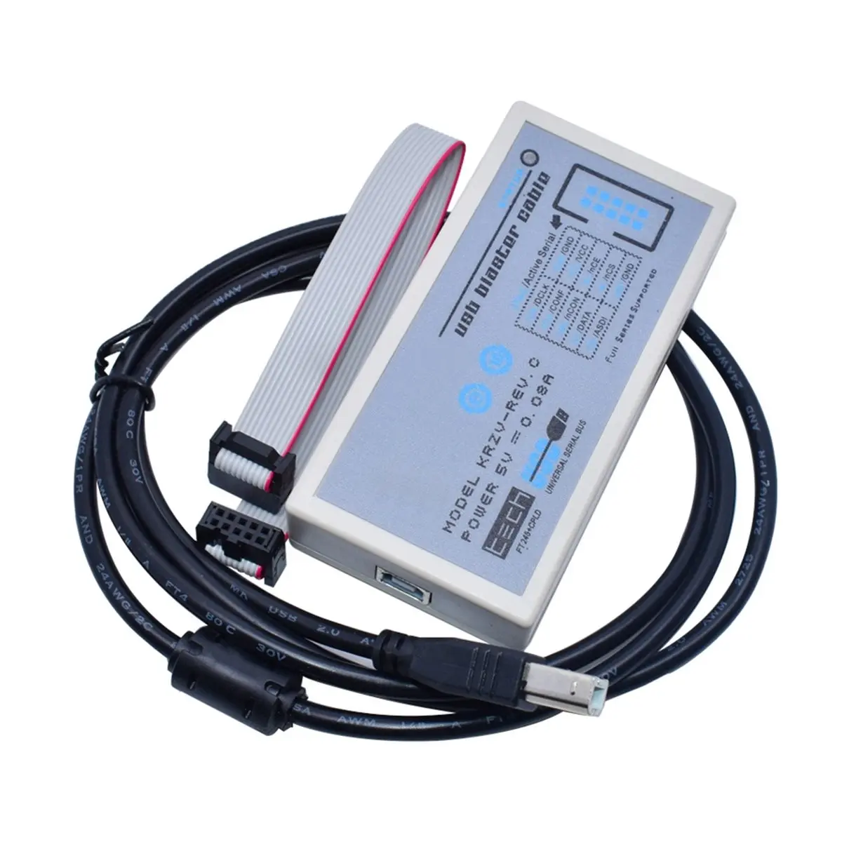TCE USB High Speed Download Cable for Altera FPGA CPLD Programming USB Type‑B Interface JTAG Downloader