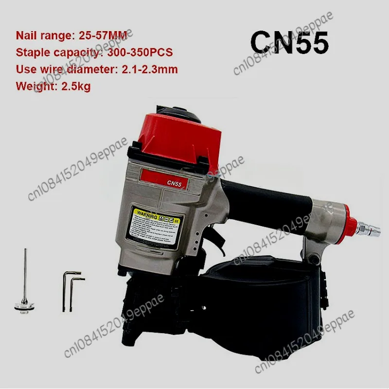 CN55 CN70 CN80 Industrial Roofing Pneumatic Roll Nail Gun Siding Coil Nailer Gun Air Nail Gun 25-80mm