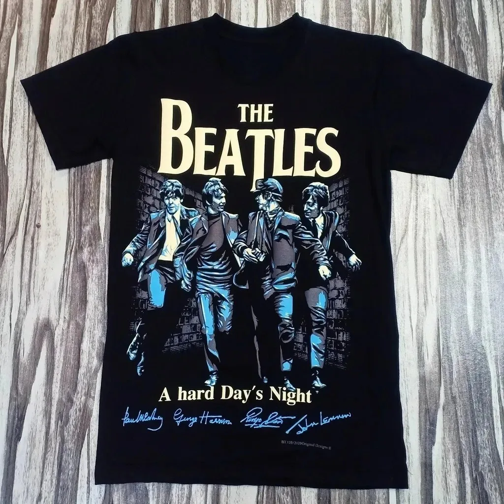 THE BEATLES A HARD DAYS NIGHT Graphic T-Shirt Women Men Oversized Y2k Short Sleeve T-shirt Vintage Hip Hop Streetwear Clothing