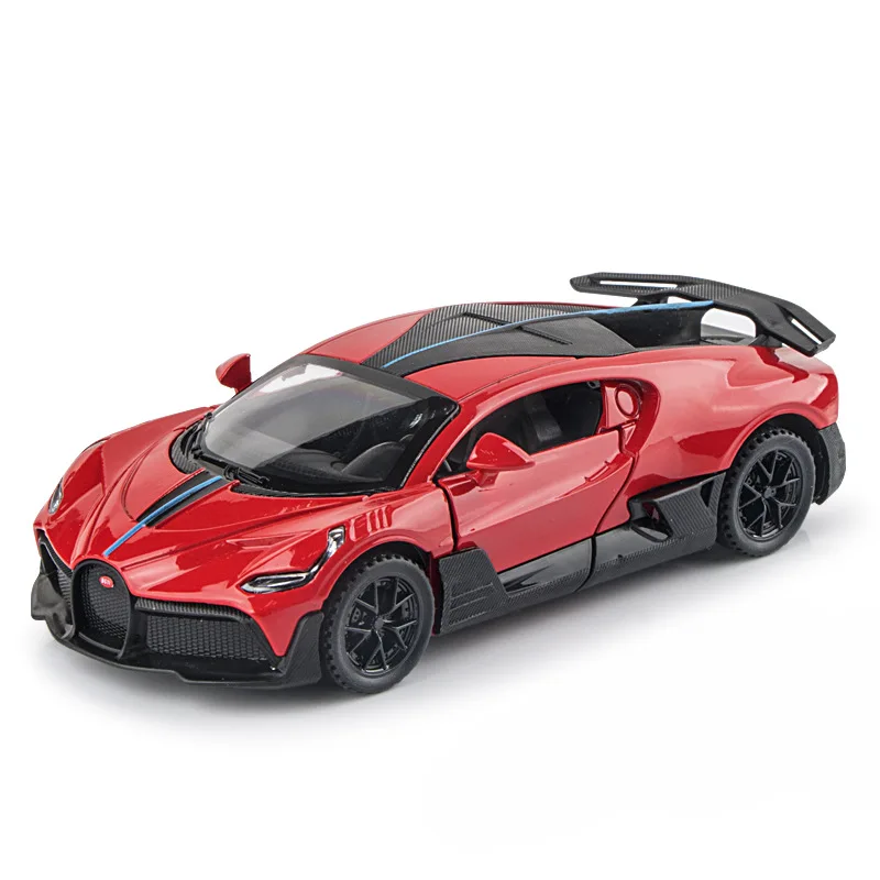 1: 32DIVO sports car model, sound and light feedback, two door toy car, collectible ornaments, gifts