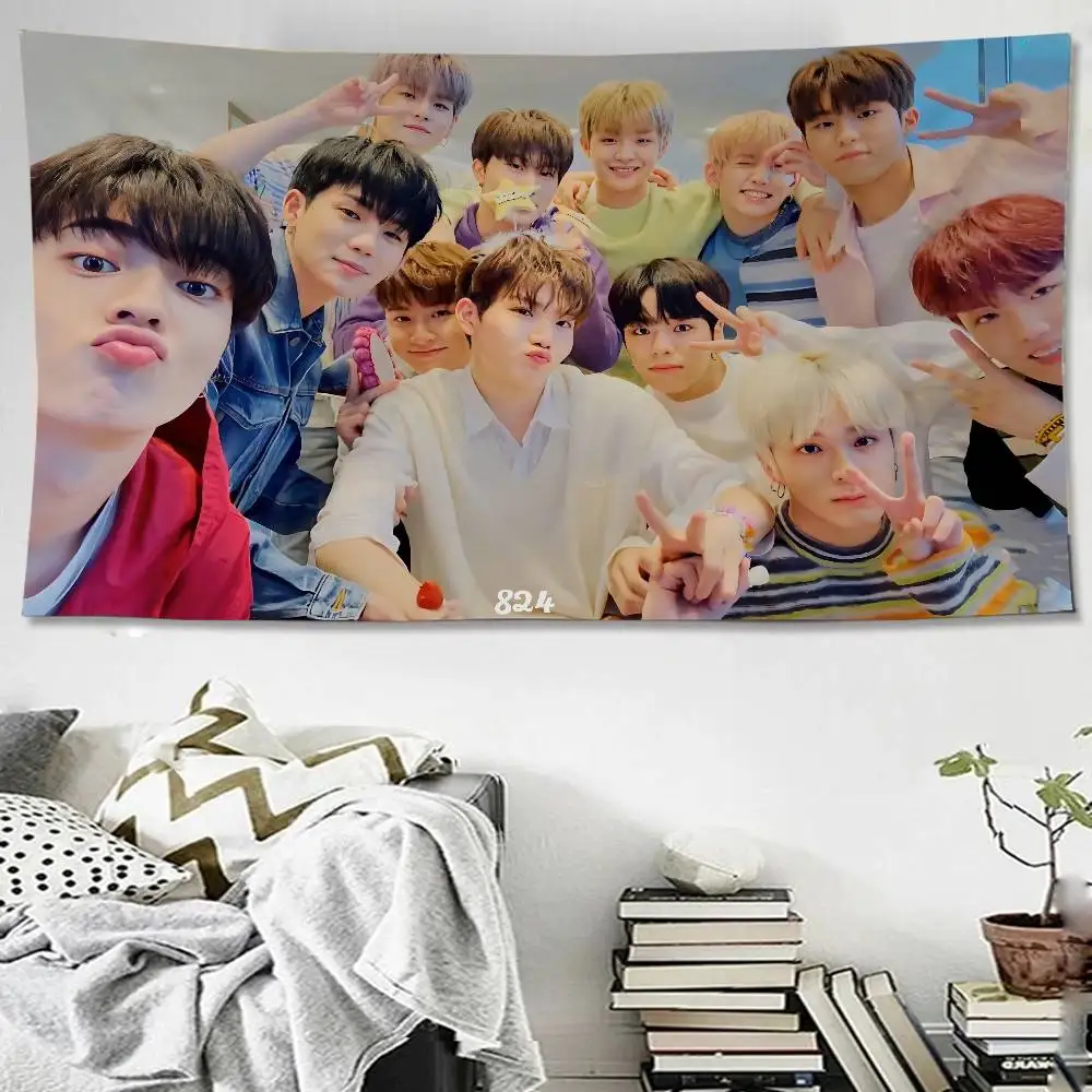 Kpop Group T-Treasure Hanging Bohemian Tapestry Indian Buddha Wall Decoration Witchcraft Bohemian Hippie Cheap Hippie Wall