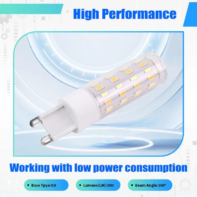 Smart Led Bulbs G9 Led Light Bulb 6W Tuya Wifi Dimmable Smart Light Halogen Light Voice Control Smart Led Bulbs 2700-6500K Eu Pl