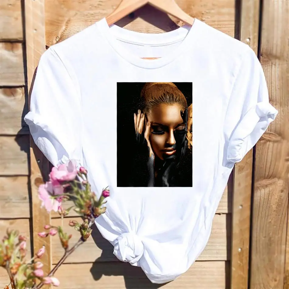 Art Black Girl żelazko na Transfer na ubrania DIY zmywalny naklejka termiczna na T-shirt torba zabawny projekt naszywki na odzież Appliqu