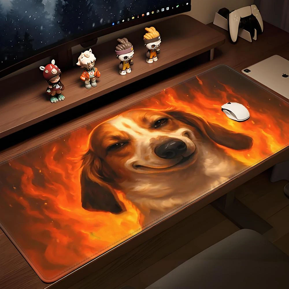 

Evil Wizard Frog Gaming Mousepad Funny Raccoon Desk Mat Funny Black Cat Aesthetic Soft Mat Funny Duck Evil Goose Large Table Mat