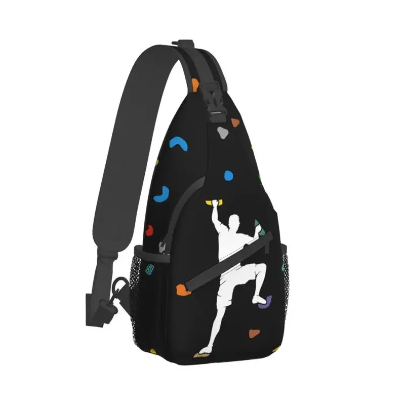 Casual Bouldering Hall Climb Wall Sling Bag for Cycling Camping Men Rock Climbing Chest Crossbody Backpack Shoulder Daypack