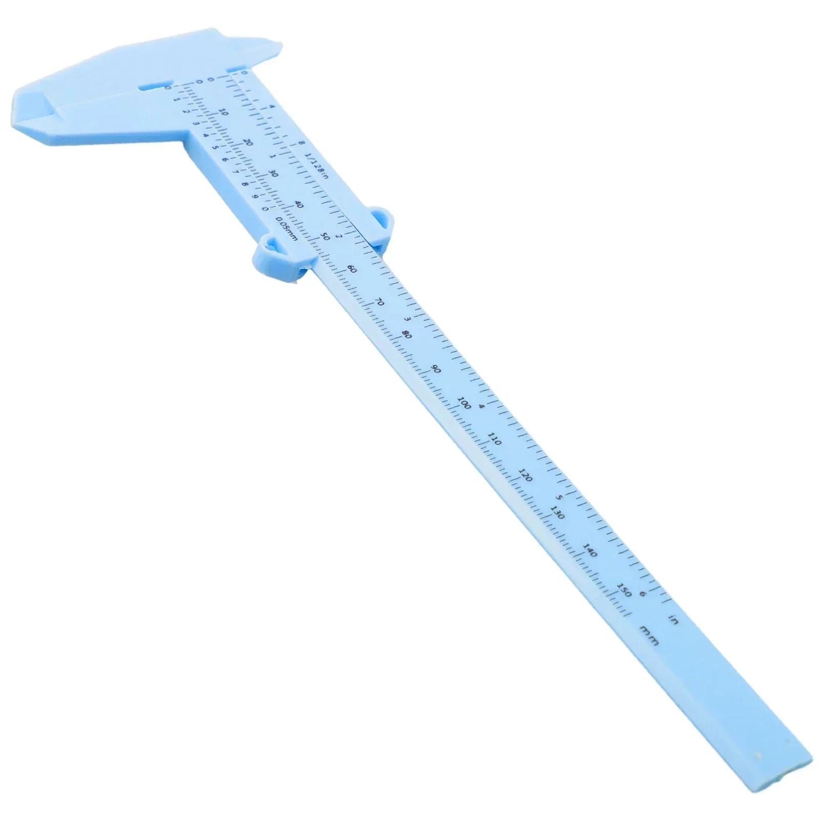 Paquímetros vernier de 0-150mm, régua de plástico de escala de régua dupla para medição de joias, ferramentas de medição de estudantes escolares,