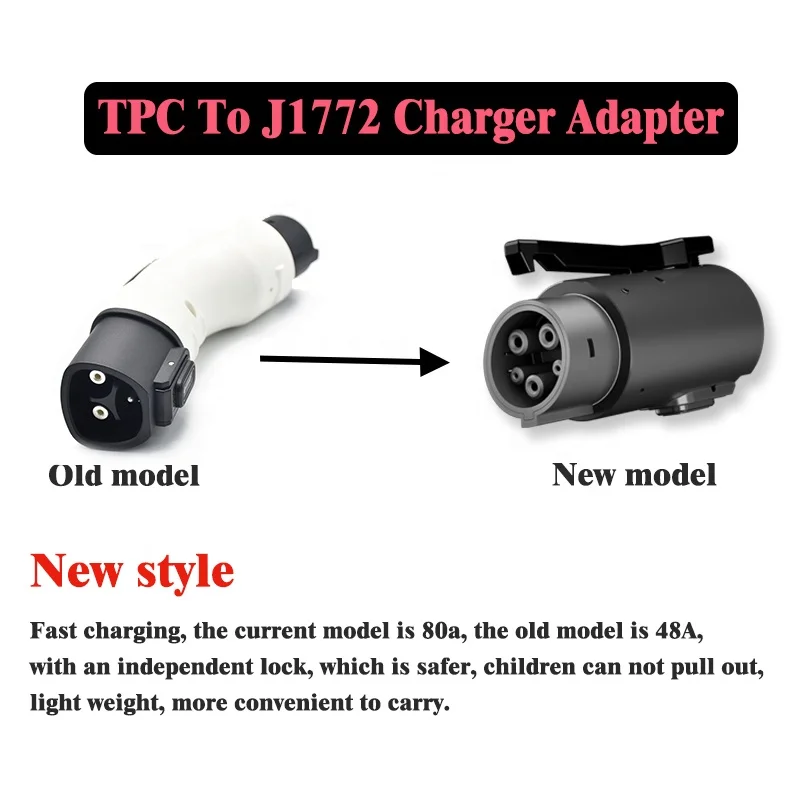 Chademo CCS Adapter Charging type1 Adapter Charging 80A Tesla To Sae J1772 Adapter For Tesla Model 3 S X