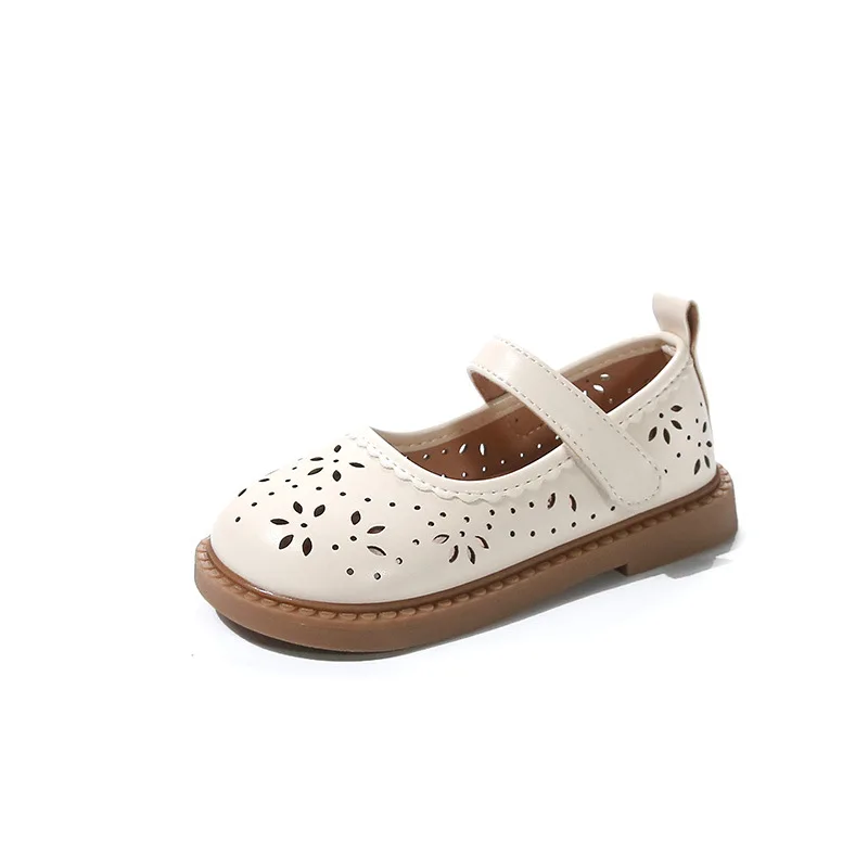 

Туфли Для Девочки2025New Girl Leather Shoe SpringAutumn Hollow Princess Shoe Dance Performance Shoe Allmatch Soft Sole Kid Shoes