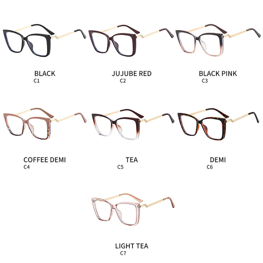 

Computer Goggles Glasses Cat Eye Glasses Women's Eyeglasses Stylish Blue Light Glasses For Anti Blue Light Computer Use Women’s