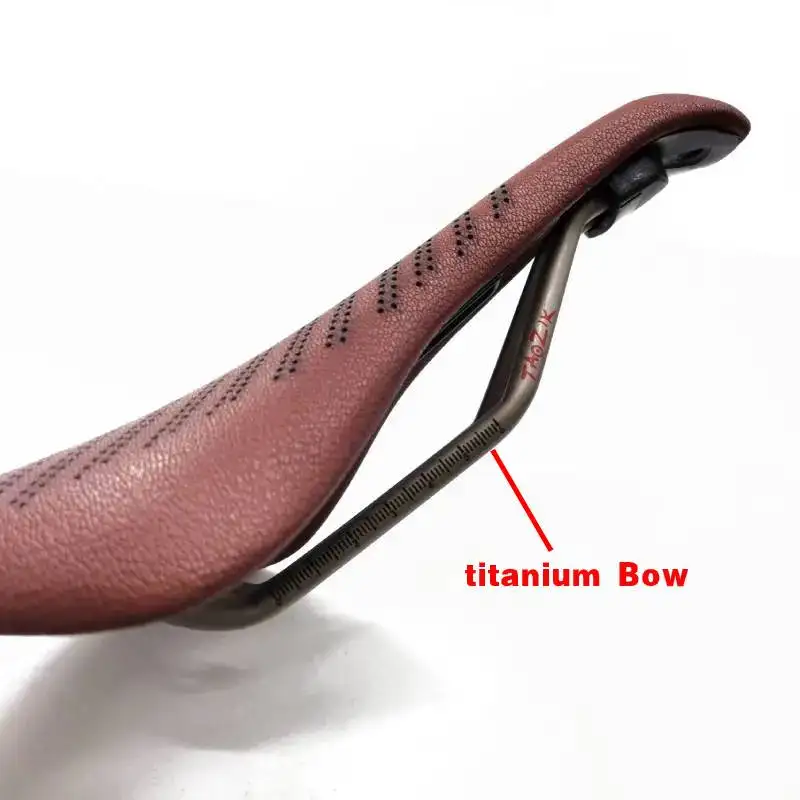 Retro Fahrradsattel MTB Fahrradsattel 155mm mit Lenkerband Rennrad Braun / Stahlsattelträger Fahrradzubehör – Detail 6